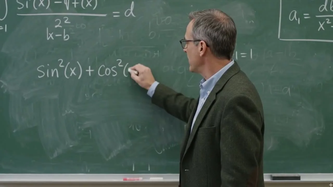 Math Chalkboard — Trig Identity Proof