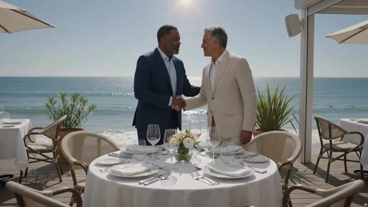 Spaghetti Seaside — Two-Person Dialogue